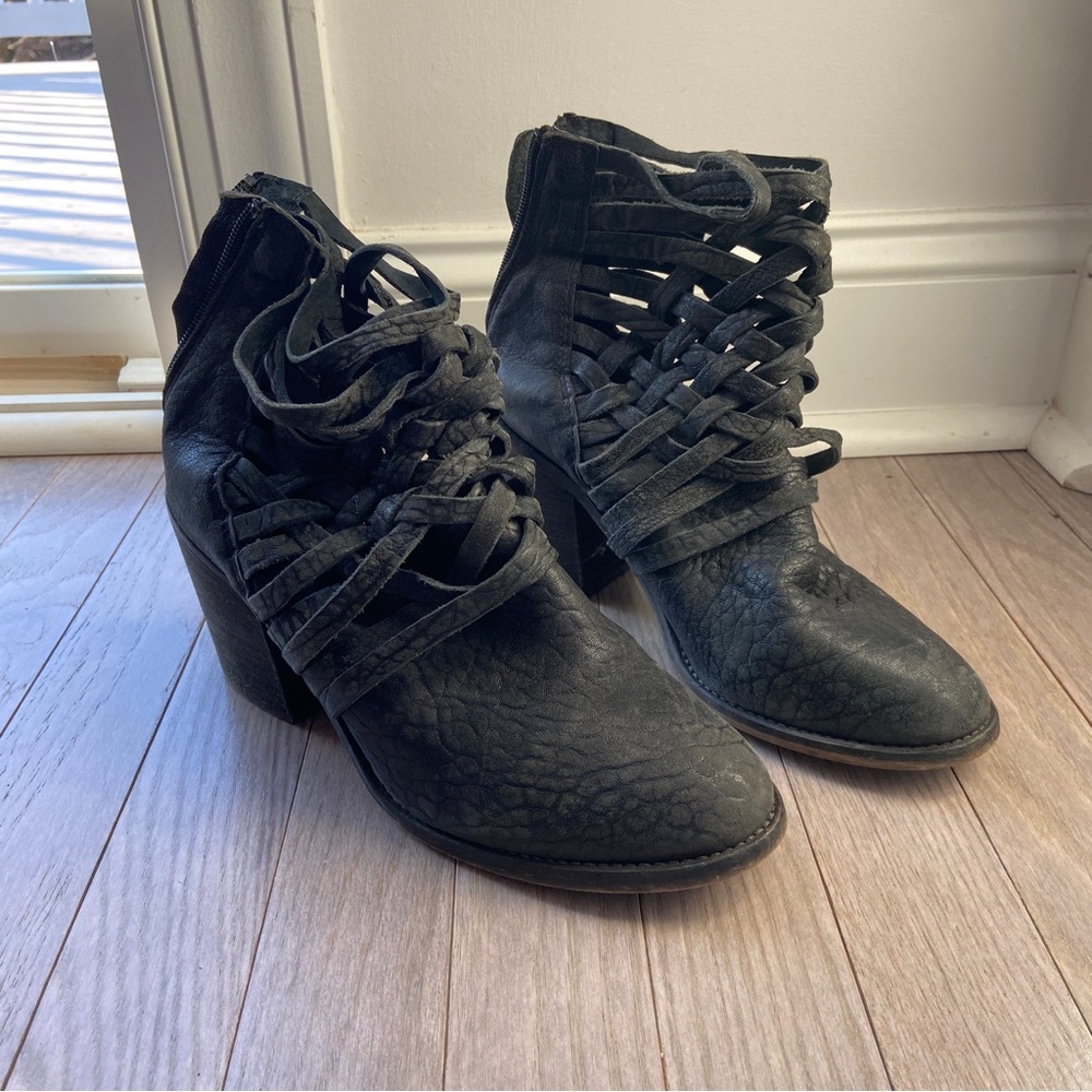 Free People Strappy Ankle Booties